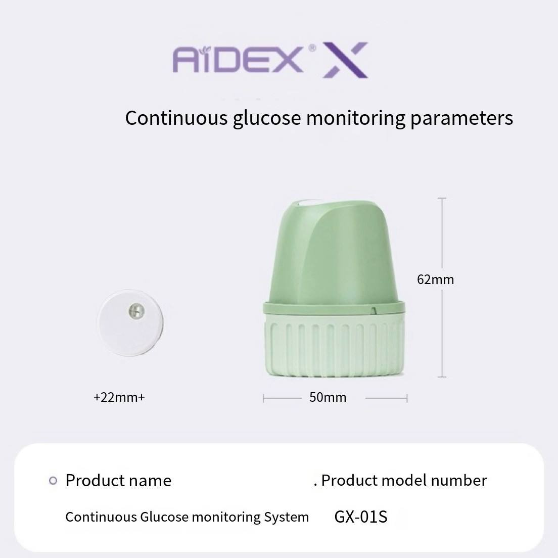 AiDEX Continuous Glucose Monitoring System - Second Generation product image 1