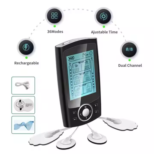 TENS EMS Unit 24 Modes Muscle Stimulator for Pain Relief Therapy, Electronic Pulse Massager Muscle Massager - Image 5
