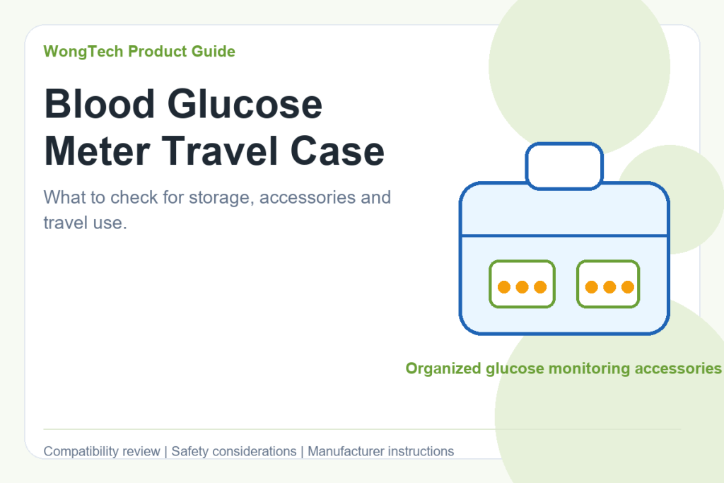 Blood glucose meter travel case buying checklist cover