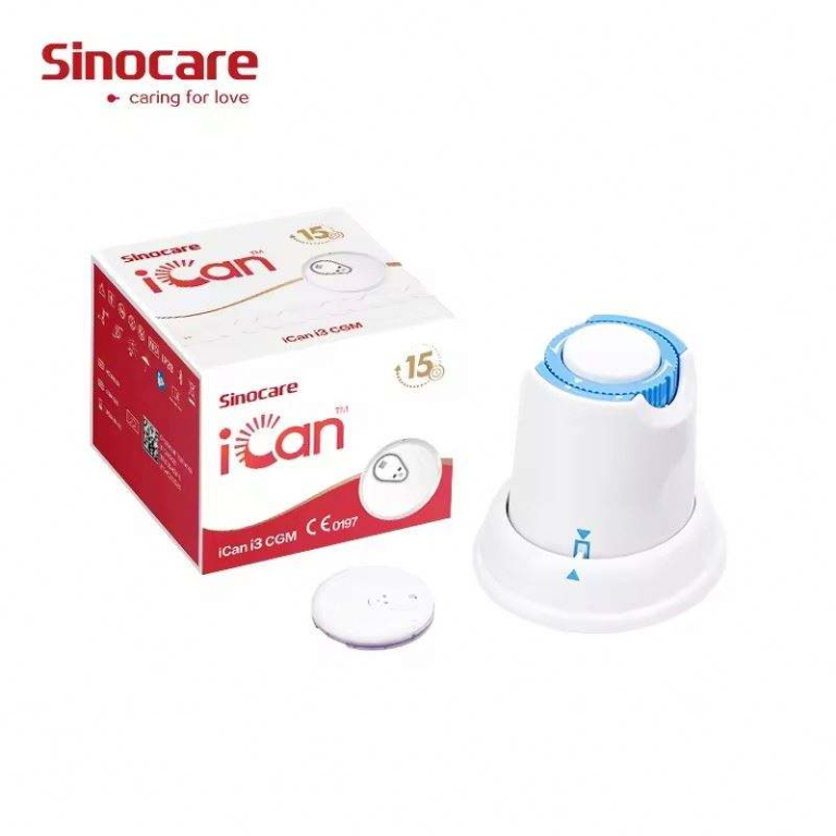 Sinocare iCan i3 CGM starter kit with sensor applicator and smartphone app
